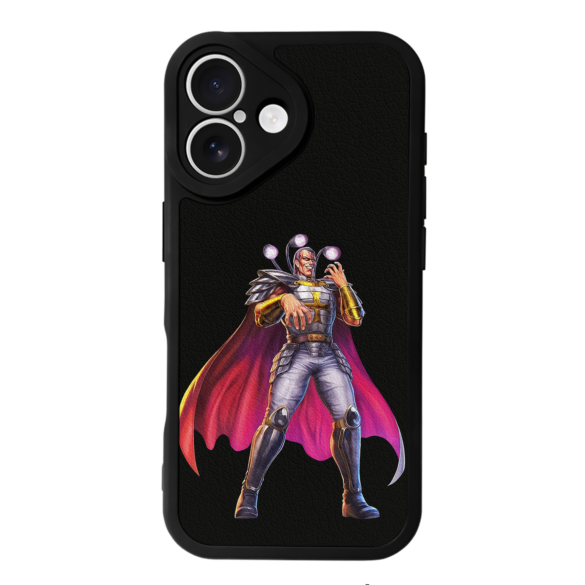 （画像用） 北斗の拳 Fist of the North Star 【iPhone 16シリーズ対応】シリコンスマホケース（レザー調） 材質：シリコン
